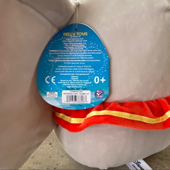 Disney Squishmallow DUMBO 10” NWT - Picture 5 of 7
